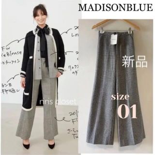 マディソンブルー(MADISONBLUE)の新品✨MADISONBLUE ウールグレンチェックパンツ 01(カジュアルパンツ)