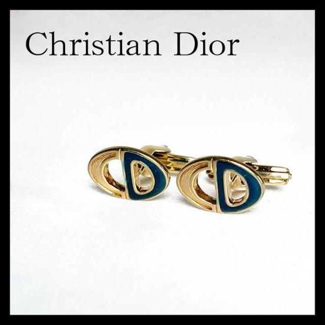 Christian Dior(クリスチャンディオール)のクリスチャンディオール Dior カフス  カフリンクス  ゴールド メンズのファッション小物(カフリンクス)の商品写真