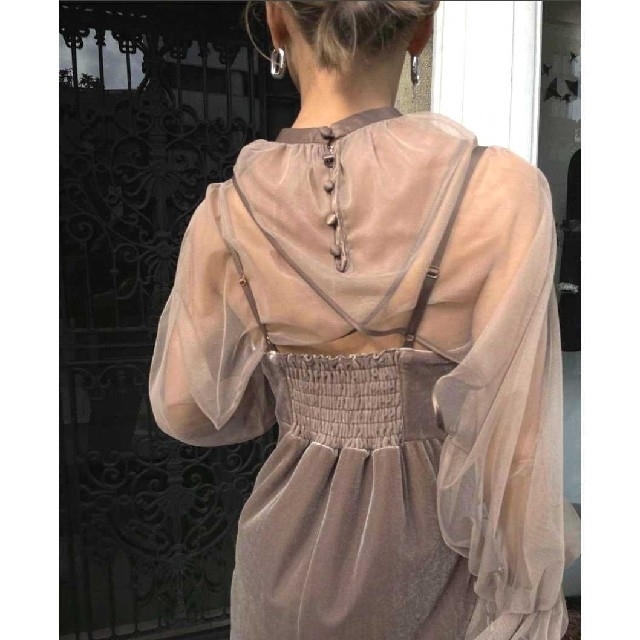 Ameri VINTAGE - Ameri【タグ付新品】ベロア チュール ドレス Ameri VINTAGE - Ameri【タグ付新品】ベロア チュール ドレス