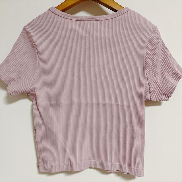 UNIQLO(ユニクロ)のUNIQLO ピンクTシャツ レディースのトップス(Tシャツ(半袖/袖なし))の商品写真