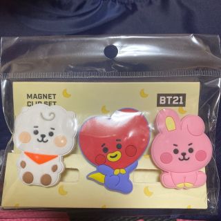 ボウダンショウネンダン(防弾少年団(BTS))のBTS BT21♡マグネットクリップ♡RJ♡TATA♡cooky(キャラクターグッズ)