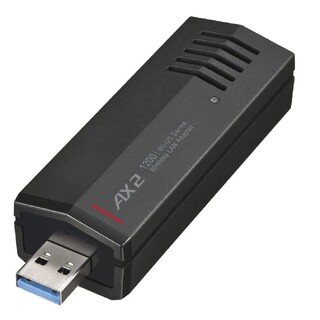 バッファロー(Buffalo)の新品最新BUFFALOWi-Fi6対応USB接続WI-U3-1200AX2/N(PC周辺機器)