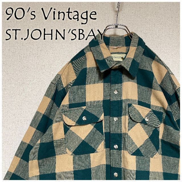 90's ST.JOHN'SBAY COTTON FLANNEL シャツ USA