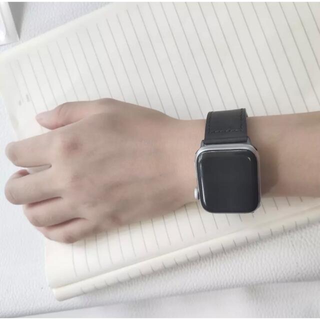 ブラウン★アップルウォッチバンド 高級レザー 本革ベルト Apple Watch メンズの時計(レザーベルト)の商品写真