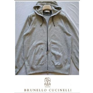 Brunello Cucinelli カシミアフーディー M グレー-eastgate.mk