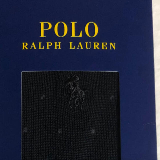 POLO RALPH LAUREN(ポロラルフローレン)のポロ　ラルフローレン　メンズソックス　靴下　ブラック メンズのレッグウェア(ソックス)の商品写真