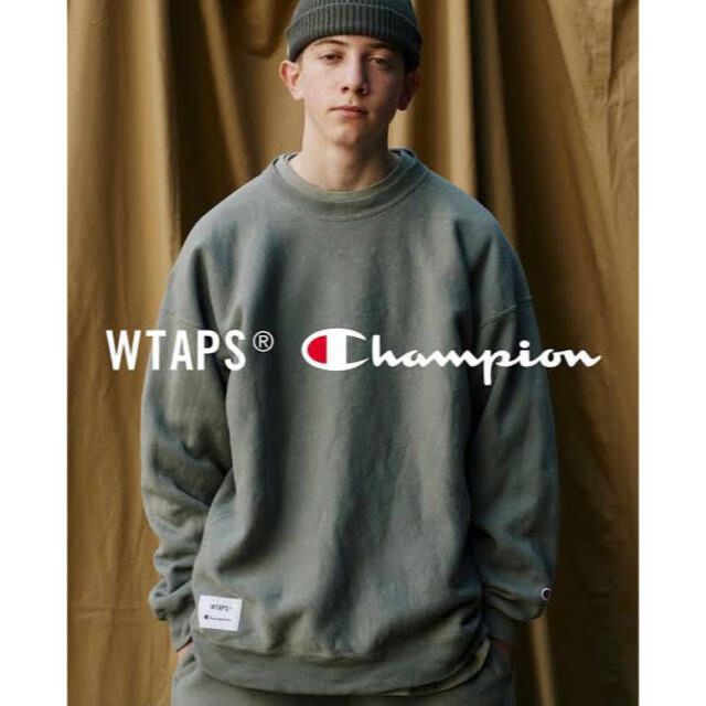 スウェットWTAPS champion リバースウィーブ オリーブドラブ