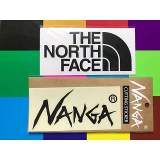 ザノースフェイス(THE NORTH FACE)の★補強あり発送★新品未使用　ノースフェイス&ナンガ　カッティングステッカー　黒黒(その他)