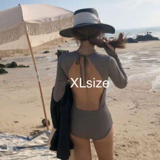 XL　水着 ワンピース スイムウエア ラッシュガード 可愛い 韓国 オシャレ(水着)