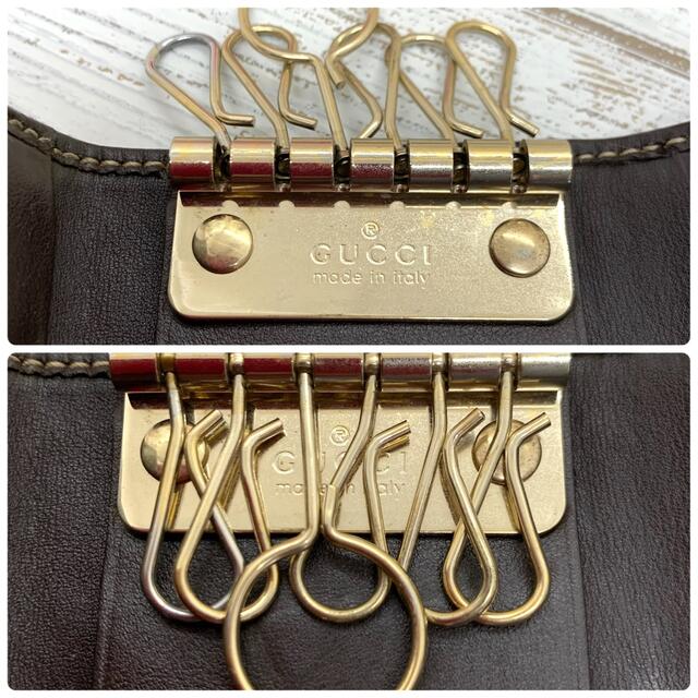 ホックも╏ Gucci - GUCCI グッチ GGハートロゴ ブラウン キャンバス