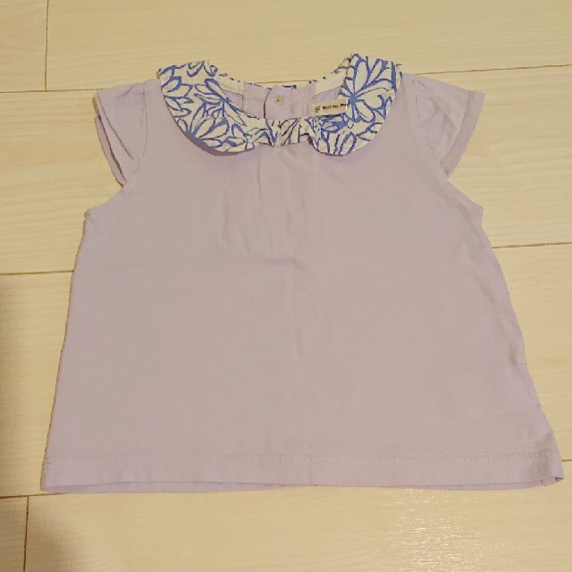 BeBe(ベベ)のBeBe.*･ﾟ襟付きカットソー  100cm キッズ/ベビー/マタニティのキッズ服女の子用(90cm~)(Tシャツ/カットソー)の商品写真