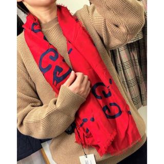 グッチ(Gucci)の新品❤GUCCI❤グッチ❤ゴーストGG柄ストール❤(マフラー/ショール)