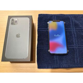 アップル(Apple)の【新品同等】iPhone11 pro max 512GB ミッドナイトグリーン　(スマートフォン本体)