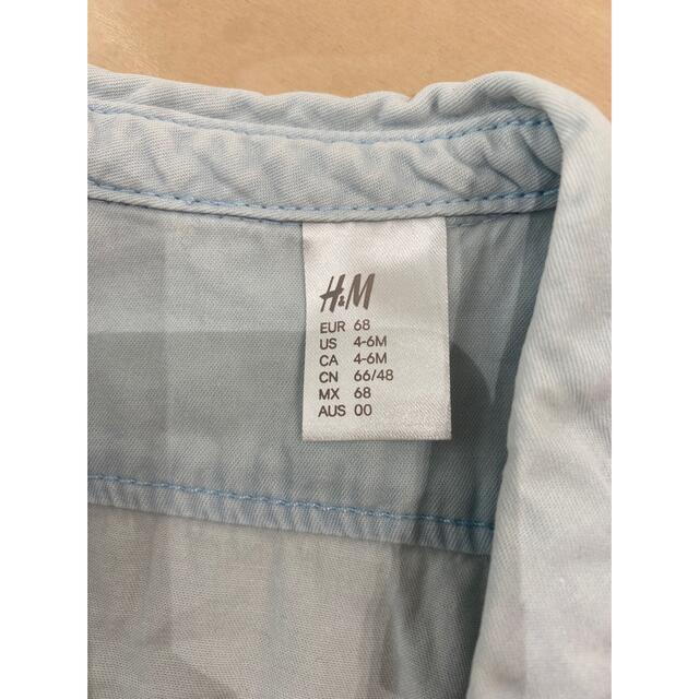 H&H(エイチアンドエイチ)のH&M デニムシャツ  70 キッズ/ベビー/マタニティのベビー服(~85cm)(シャツ/カットソー)の商品写真