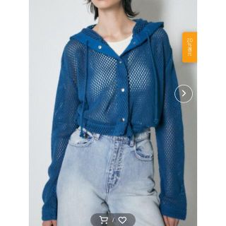 MOUSSY　パーカー　ブルー