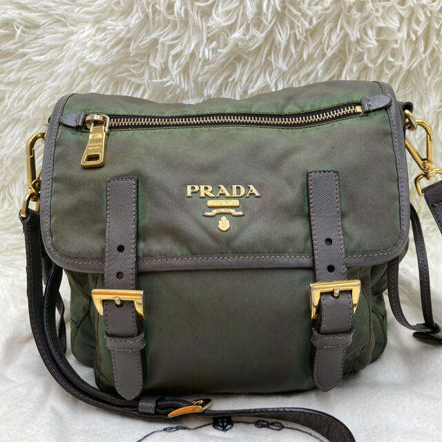 PRADA プラダ ナイロン ショルダーバッグ ポシェット 鞄 レザー www