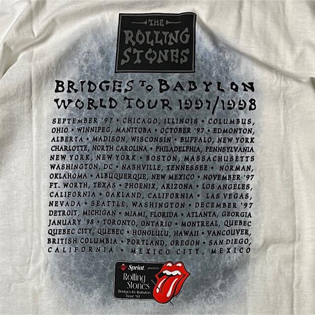 FEAR OF GOD(フィアオブゴッド)の【希少】90’s The Rolling Stones ツアーTシャツ メンズのトップス(Tシャツ/カットソー(半袖/袖なし))の商品写真