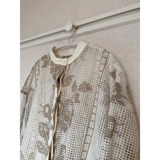 Ameri VINTAGE(アメリヴィンテージ)のAmeri MEDI CROSS STITCH LIKE SHIRT レディースのトップス(シャツ/ブラウス(長袖/七分))の商品写真