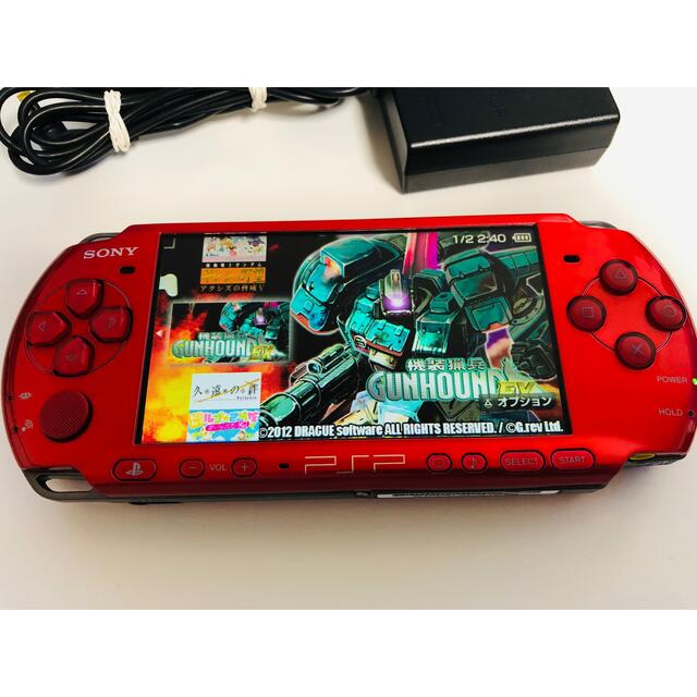 高品質】 PSP 3000 本体 ほぼ未使用 RED フルセット 1式 econet.bi