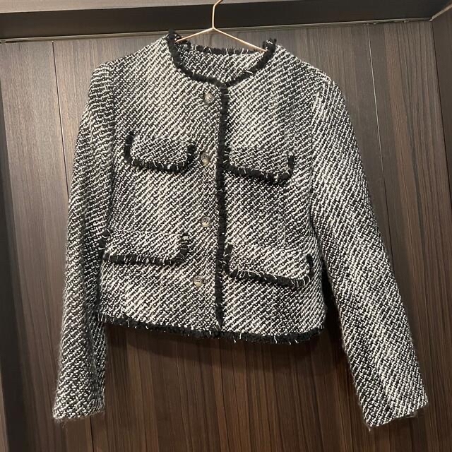 herlipto Wool-Blend Fancy Tweed Jacket