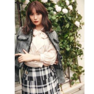 ハーリップトゥ(Her lip to)のherlipto Wool-Blend Fancy Tweed Jacket(ノーカラージャケット)