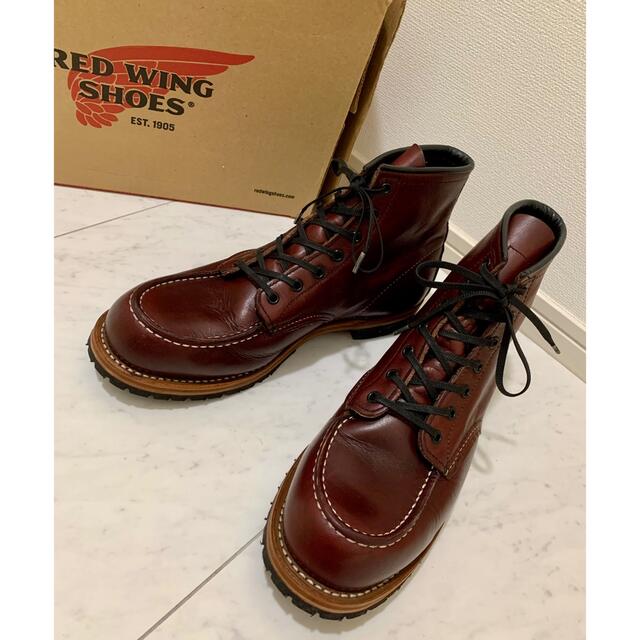 靴/シューズRED WING 9010 ベックマン ブラックチェリー モックトゥ 廃盤