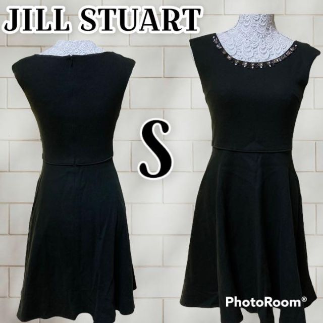 JILLSTUART(ジルスチュアート)の❇️JILLSTUART❇️✴️定価15,950円✴️ビジューワンピースS レディースのワンピース(ひざ丈ワンピース)の商品写真