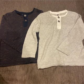 エイチアンドエム(H&M)のH&M ボーダーロンT 2枚セット(Tシャツ/カットソー)