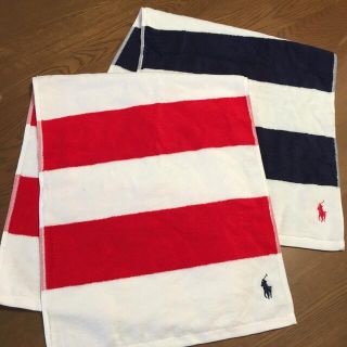 ラルフローレン(Ralph Lauren)のラルフローレン　フェイスタオル　タオル　二枚セット　新品未使用(タオル/バス用品)