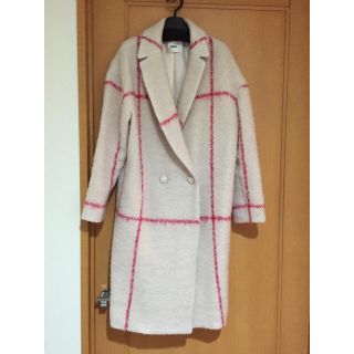 ファーファー(fur fur)のFURFUR チェックコート(ロングコート)