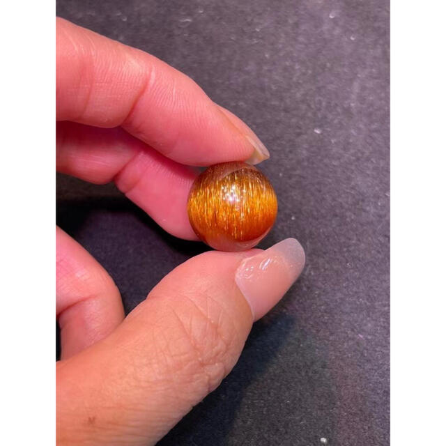 天然銅色ゴールドルチルクオーツ ルース 5.6g 1