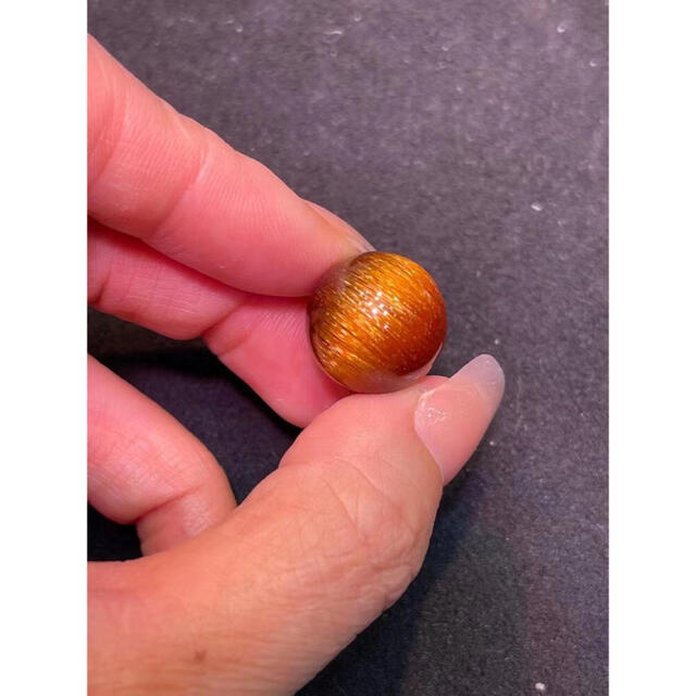 天然銅色ゴールドルチルクオーツ ルース 5.6g 3