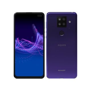 アクオス(AQUOS)の新品 AQUOS sense4 plus SH-M16 パープル SIMフリー(スマートフォン本体)