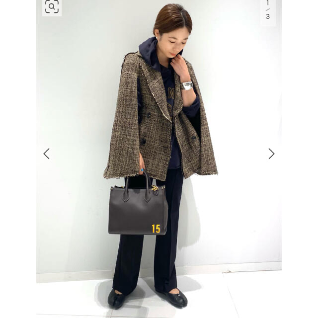 美品 Plage 【GIRL】ツィードケープジャケット ツイード 入荷予定商品