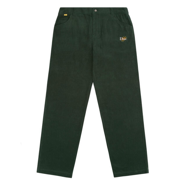 DIME DINO BAGGY CORDUROY PANTS GREEN メンズのパンツ(スラックス)の商品写真