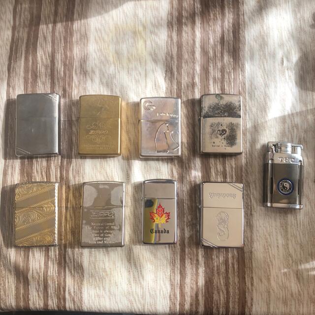 zippo8個(スリム1個含) T&Cガスライター 1個