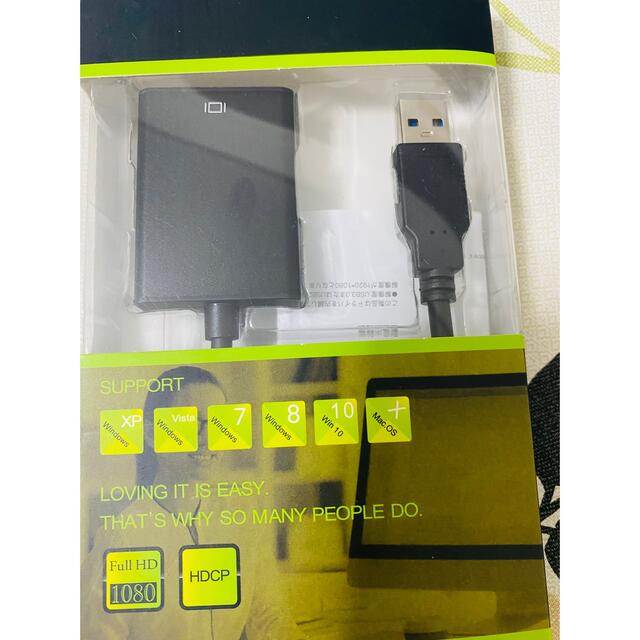 USB-HDMIi変換アダプターUSB3.0 HDMI 変換 ケーブル#846 スマホ/家電/カメラのテレビ/映像機器(映像用ケーブル)の商品写真