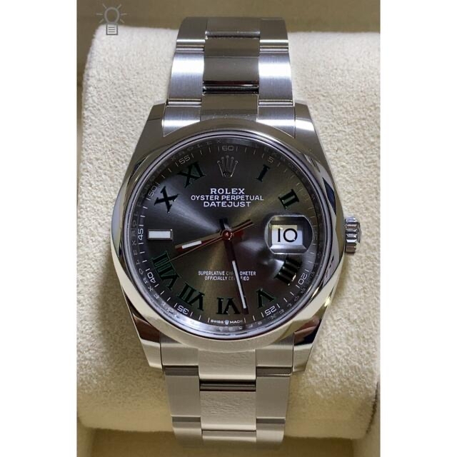 ROLEX(ロレックス)のデイトジャスト　126200 スレートローマン　グリーン メンズの時計(腕時計(アナログ))の商品写真