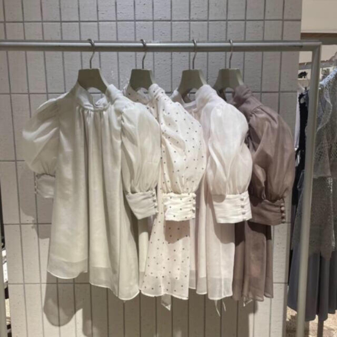 SNIDEL - 【大人気完売商品】SNIDEL ハーフスリーブオーガンジー ...