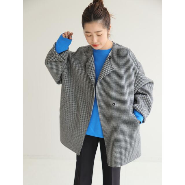 SLOBE IENA SLOBE IENA HAMILTONダブルフェイスウールショートコート