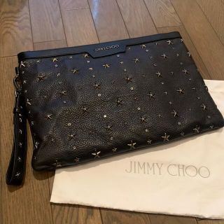 ジミーチュウ(JIMMY CHOO)のジミーチュウ　jimmy choo  クラッチバッグ　ダークネイビー(セカンドバッグ/クラッチバッグ)