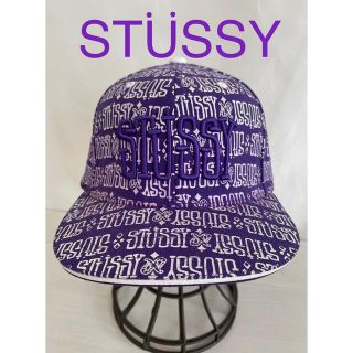 ステューシー(STUSSY)のSTUSSYステューシー　キャップ　パープル　総柄(キャップ)