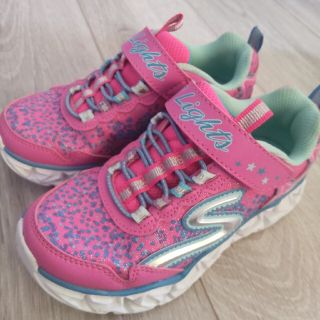 スケッチャーズ(SKECHERS)のスケッチャーズ 光る靴  サイズ 17cm   女の子(スニーカー)