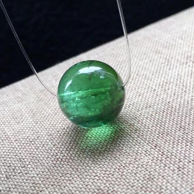 クリアランス超安い 【高級】トルマリン 丸玉 14.8mm ハンドメイド