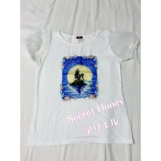 シークレットハニー(Secret Honey)のシークレットハニー♡アリエル3D Tシャツ♡ディズニー(Tシャツ(半袖/袖なし))