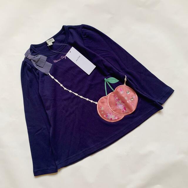 anyFAM(エニィファム)の新品　any FAM エニィファム 長袖Tシャツ　ポシェットポケット　110 キッズ/ベビー/マタニティのキッズ服女の子用(90cm~)(Tシャツ/カットソー)の商品写真