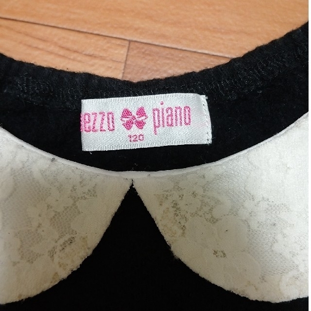 mezzo piano(メゾピアノ)の[古着][120cm][mezzo piano] シャツ キッズ/ベビー/マタニティのキッズ服女の子用(90cm~)(Tシャツ/カットソー)の商品写真