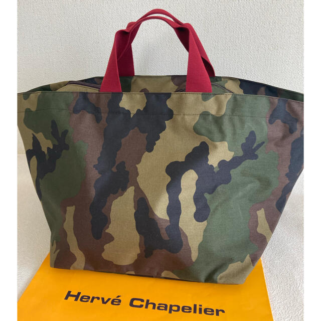 Herve Chapelier - レア 超美品 エルベシャプリエ 848W カモフラトート