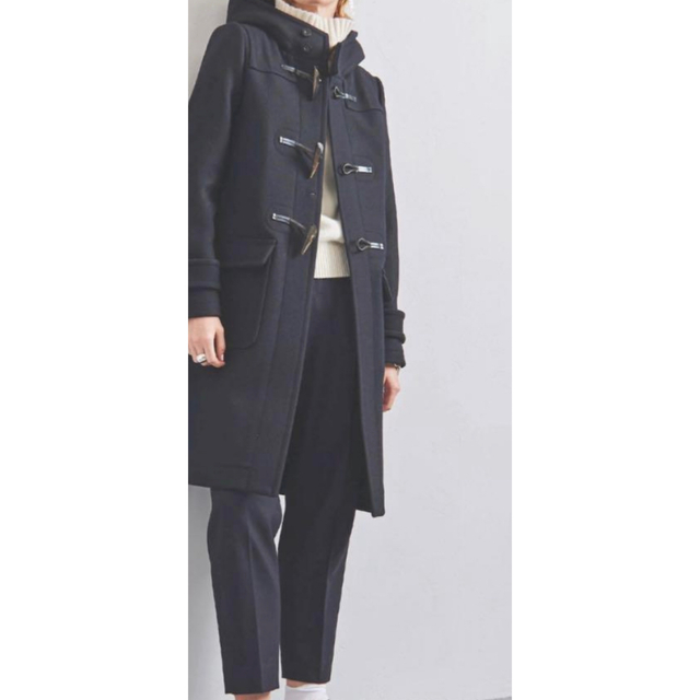 hyke ハイク サイズ2 ダッフルコート ネイビー