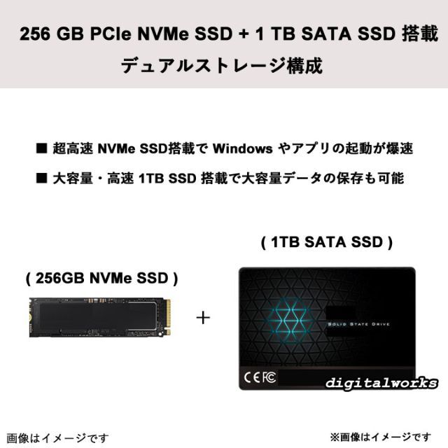 HP(ヒューレットパッカード)の新品 Lenovo Ryzen5 16GB 256G+1TB WiFi6 Pro スマホ/家電/カメラのPC/タブレット(ノートPC)の商品写真